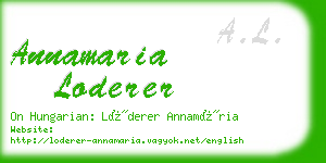 annamaria loderer business card